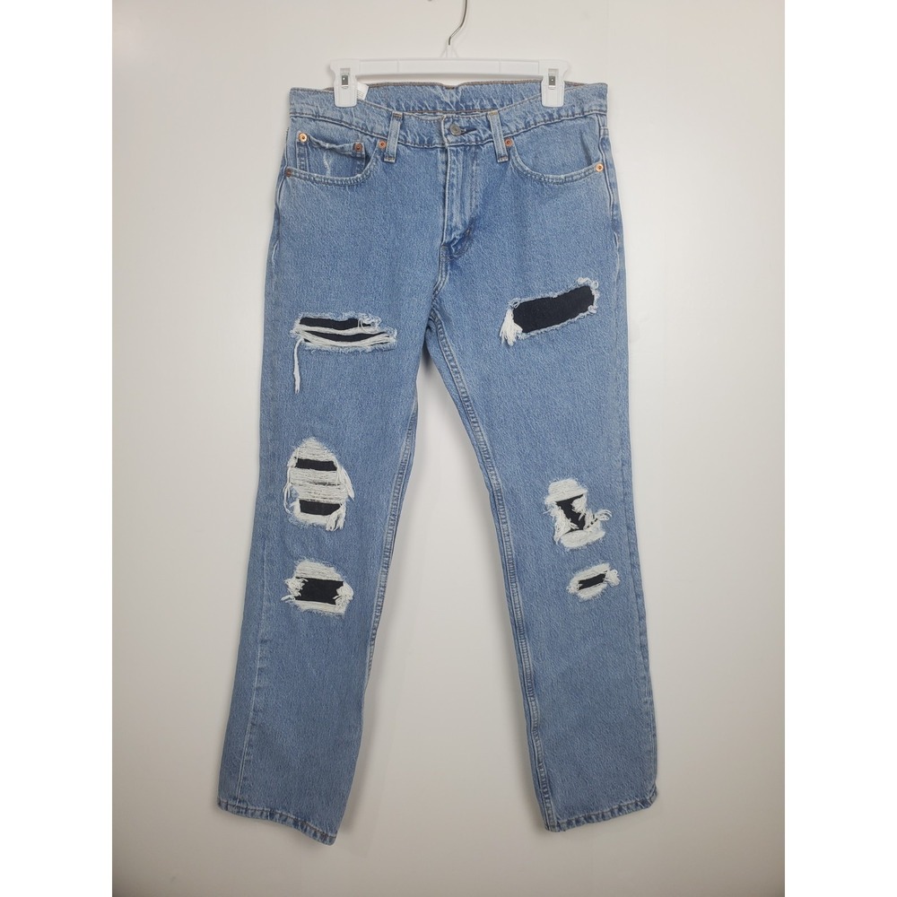 Levi's 511 Men's Jeans, Slim-Fit, with Distressed Effect and Blue Fabric W32/L30